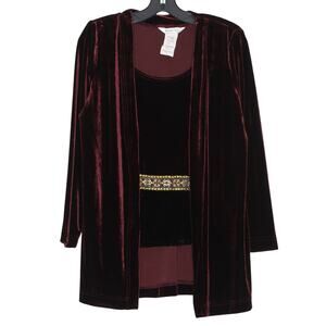 Vintage Top Velvet Whimsigoth Cottage Dark Academia Renaissance Romantic Goth 8P